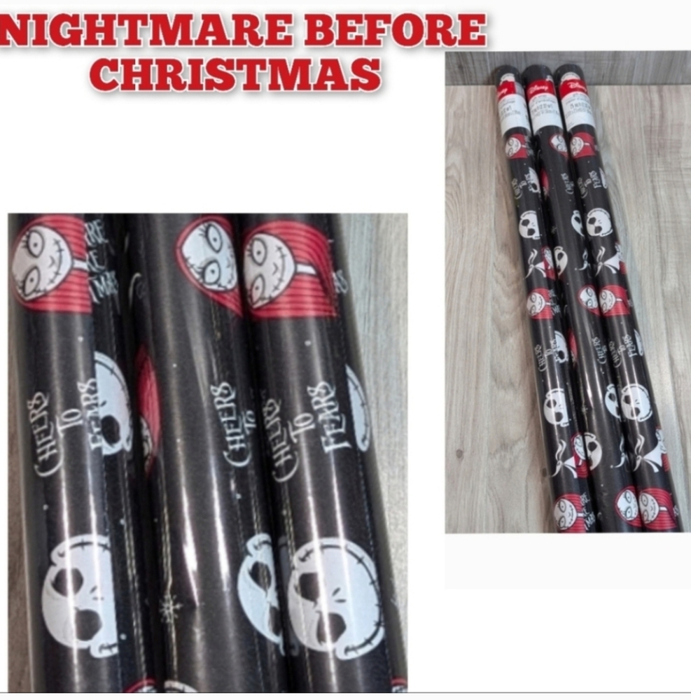 Nightmare Before Christmas (3) Disney Wrapping Paper Gift Wrap